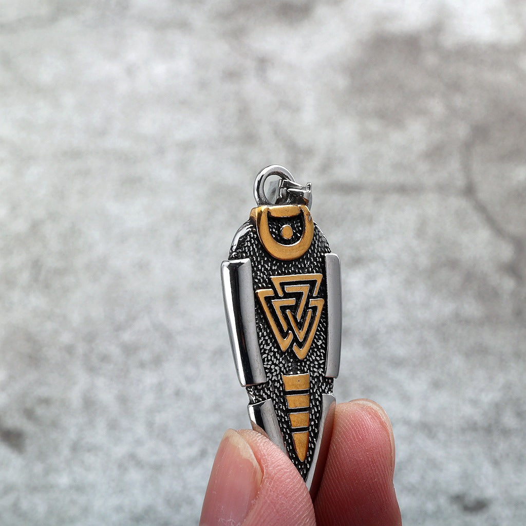 Rune Arrow Pendant Necklace