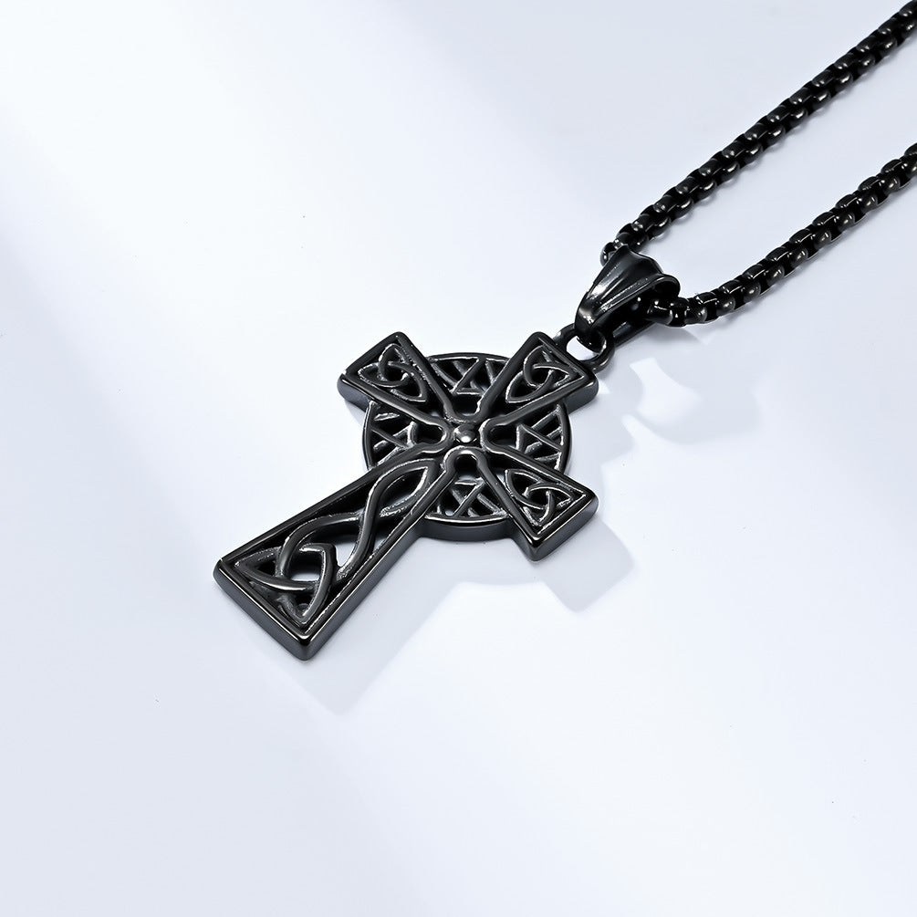 Viking Celtic Triangle Pendant Necklace